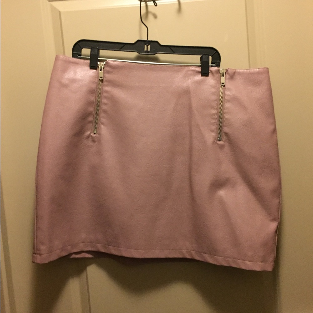 Vegan Leather Mini Skirt